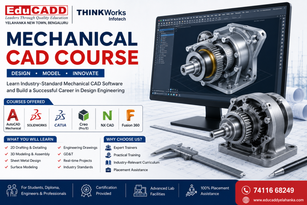 Mechanical CADD Training Centre with 100% Placement Guaranteed