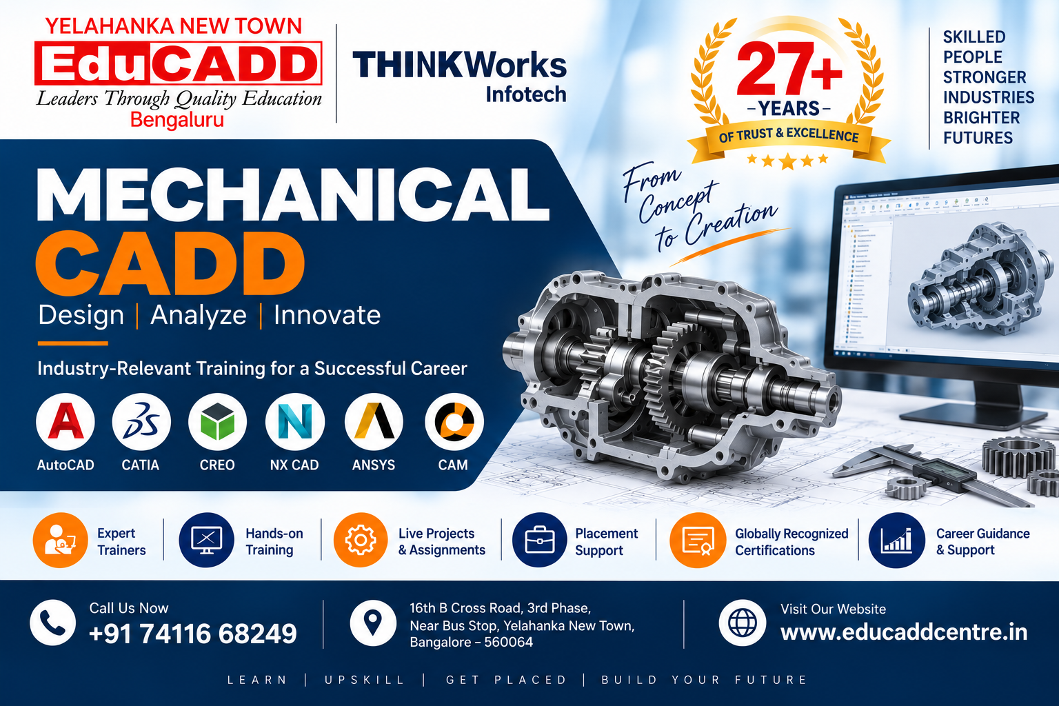 Mechanical CADD Course in Yelahanka Bangalore